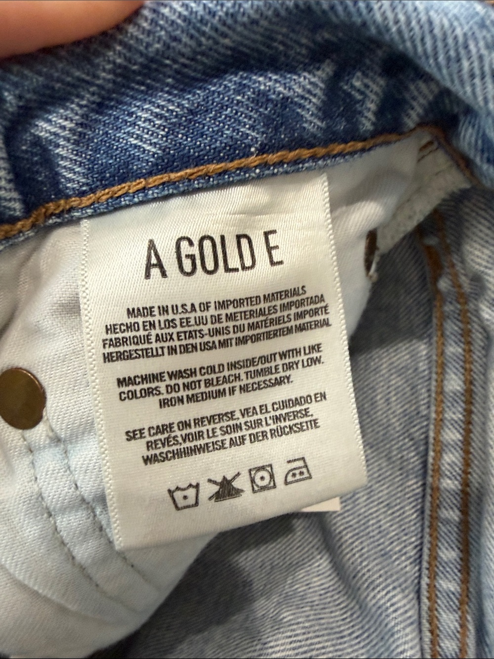 AGOLDE Riley High Rise Straight Cropped Denim Jeans - Picture 9 of 13